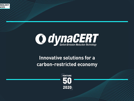 VIDEO: dynaCERT Number 1 Ranked Company Across All Sectors on 2020 TSX Venture 50 20410 video dynacert number 1 ranked company across all sectors 1